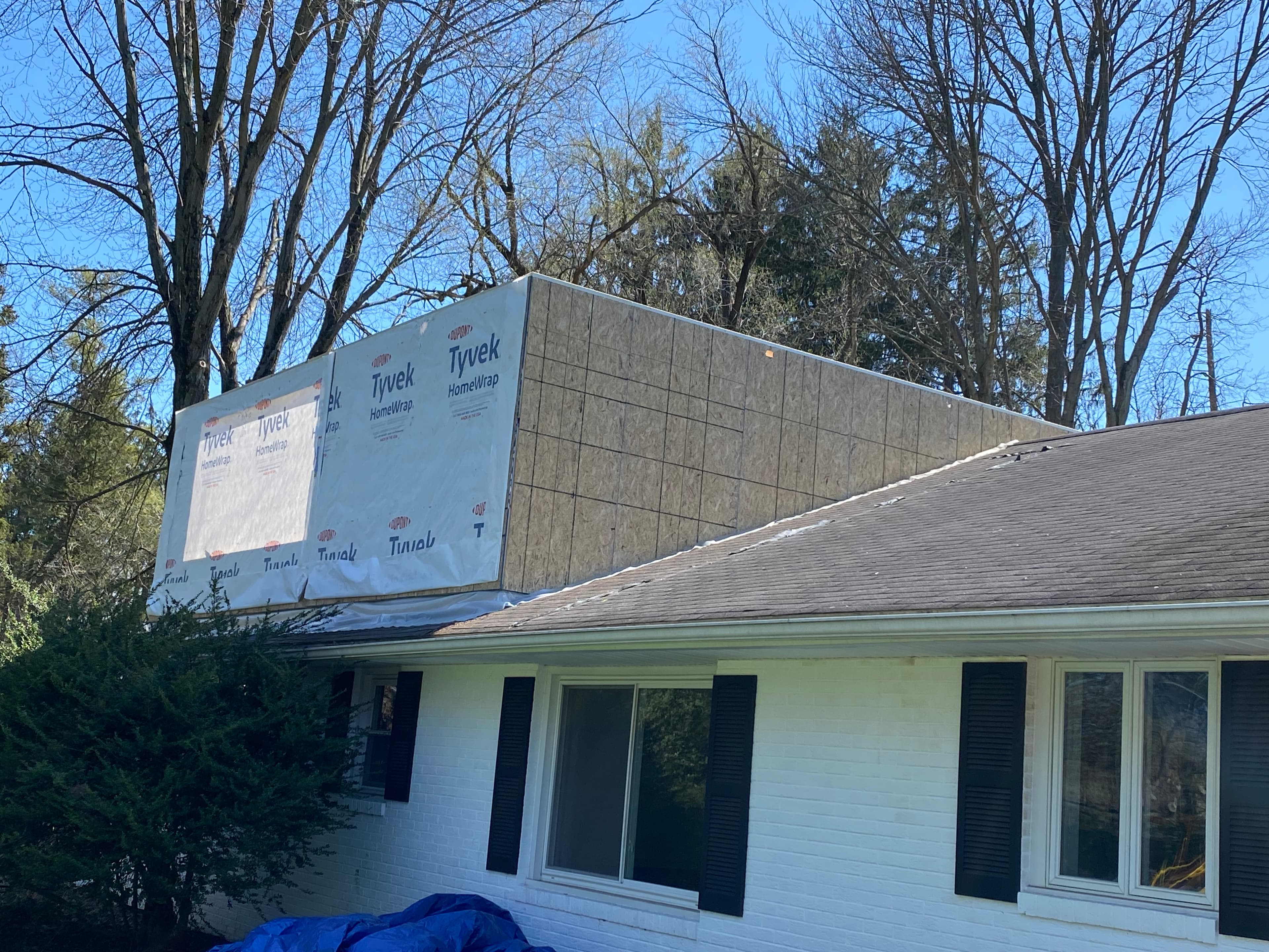 Exterior addition tie-in